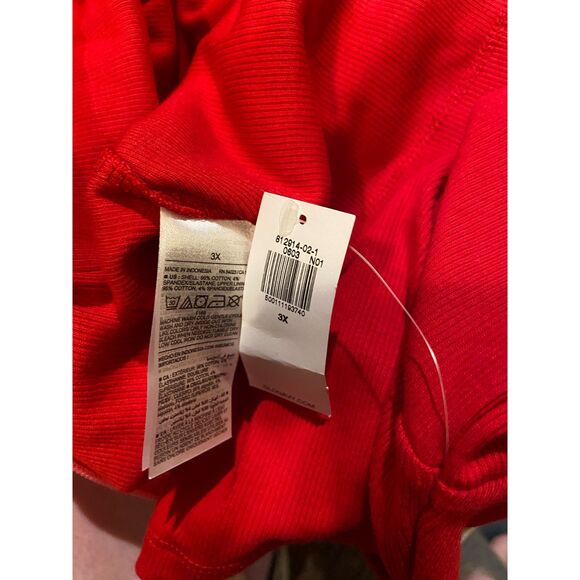 Old Navy Twist-Front Rib-Knit Mini Dress, Size 2X in Robbie Red - Picture 4 of 5